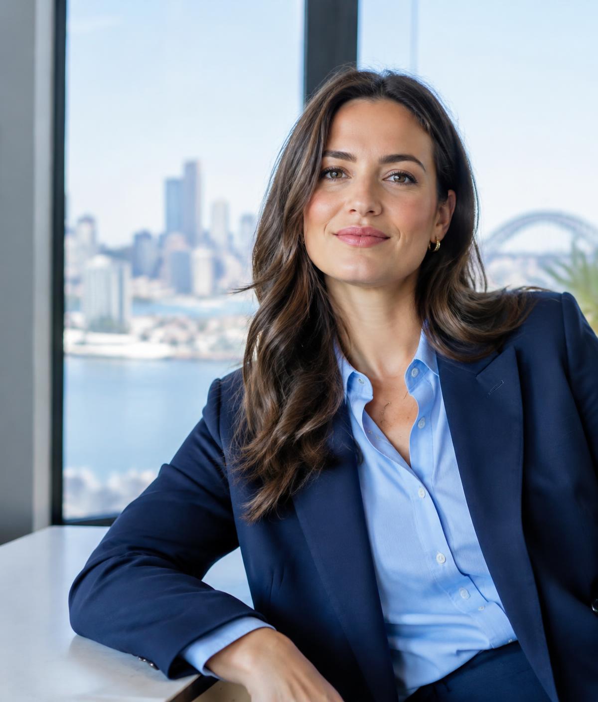 Professional looking out over Sydney